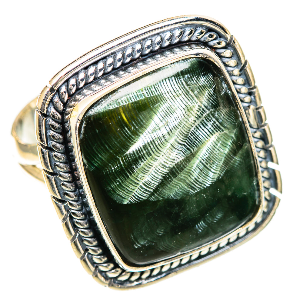 Seraphinite Rings handcrafted by Anasilvercos - RING107985 - Photo 2