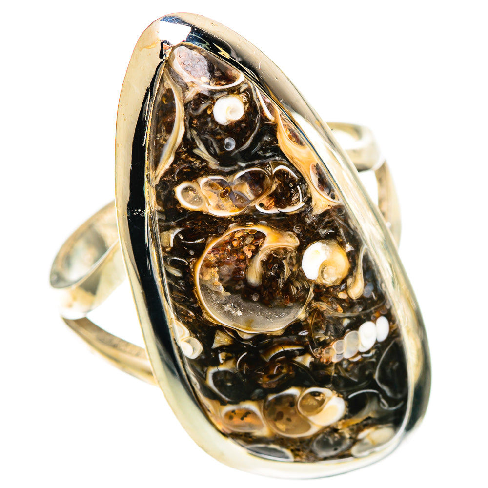 Turritella Agate Rings handcrafted by Anasilvercos - RING107991 - Photo 2