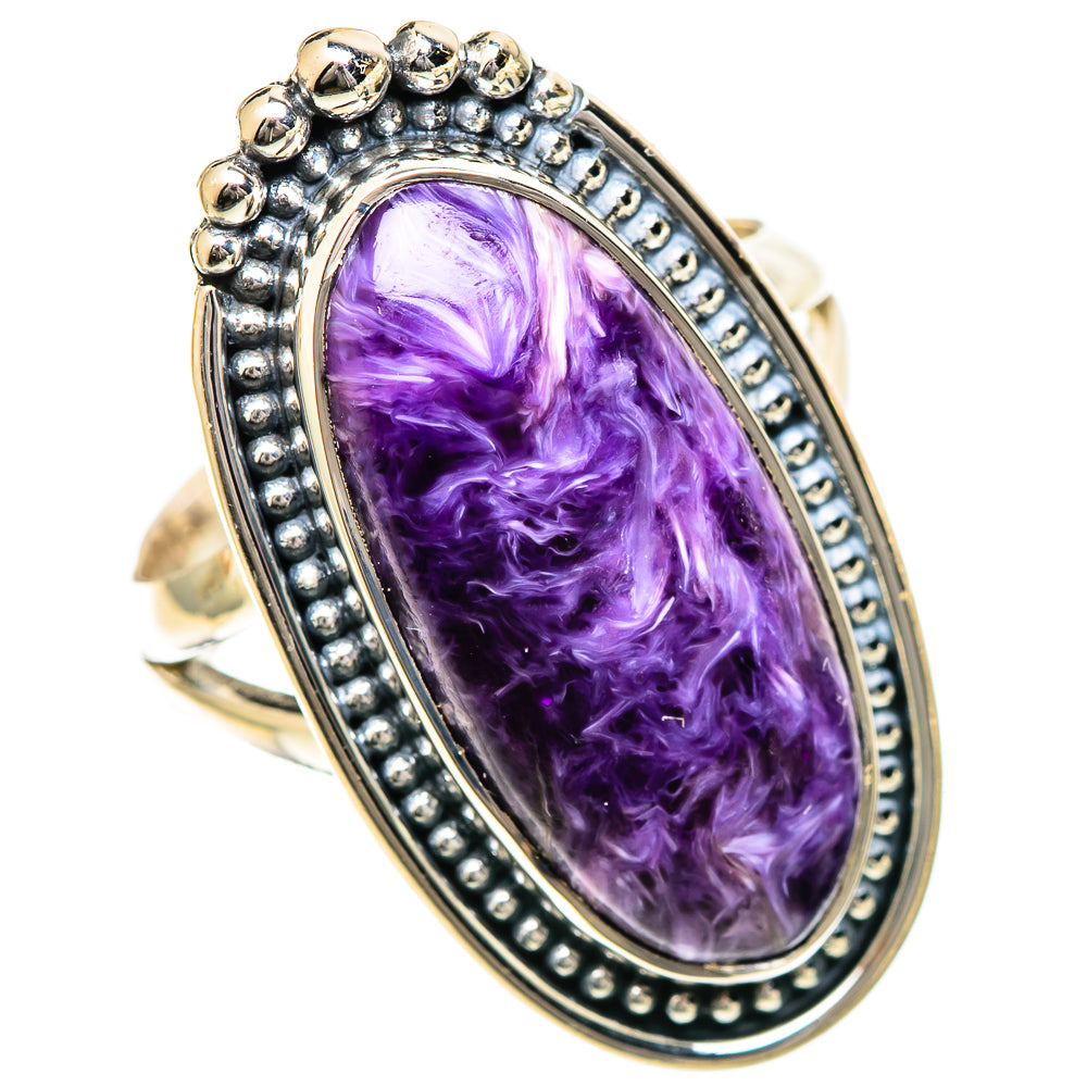 Charoite Rings handcrafted by Anasilvercos - RING107998 - Photo 2