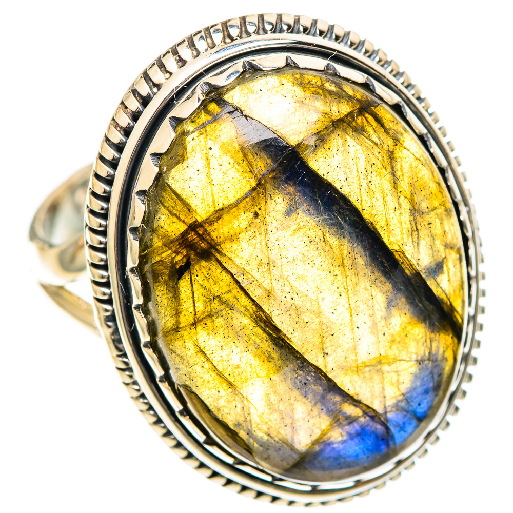 Labradorite Rings handcrafted by Anasilvercos - RING108010 - Photo 2