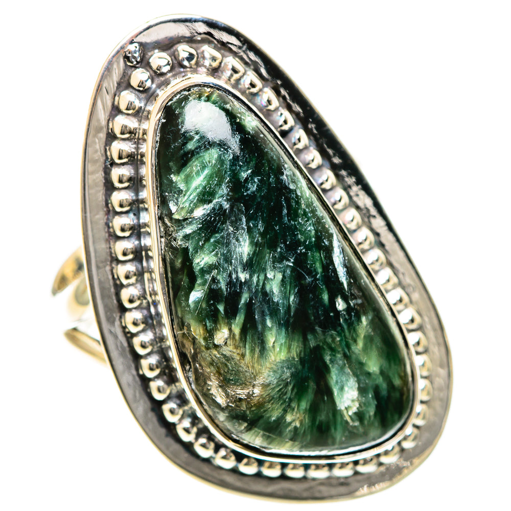 Seraphinite Rings handcrafted by Anasilvercos - RING108018 - Photo 2