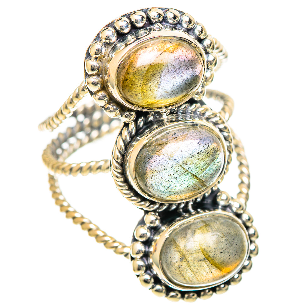 Labradorite Rings handcrafted by Anasilvercos - RING108019 - Photo 2
