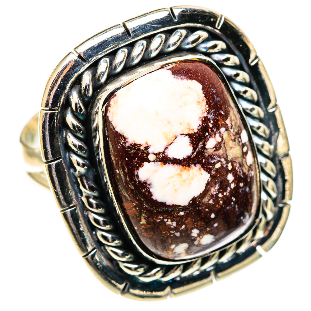 Wild Horse Jasper Rings handcrafted by Anasilvercos - RING108043 - Photo 2