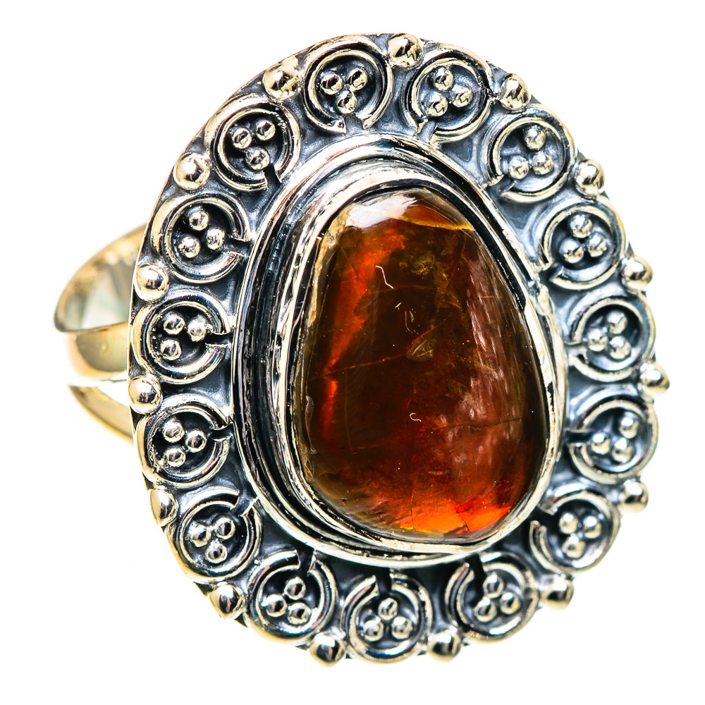 Ammolite Rings handcrafted by Anasilvercos - RING108048 - Photo 2