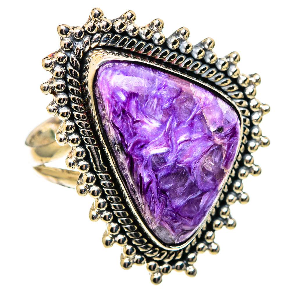 Charoite Rings handcrafted by Anasilvercos - RING108050 - Photo 2
