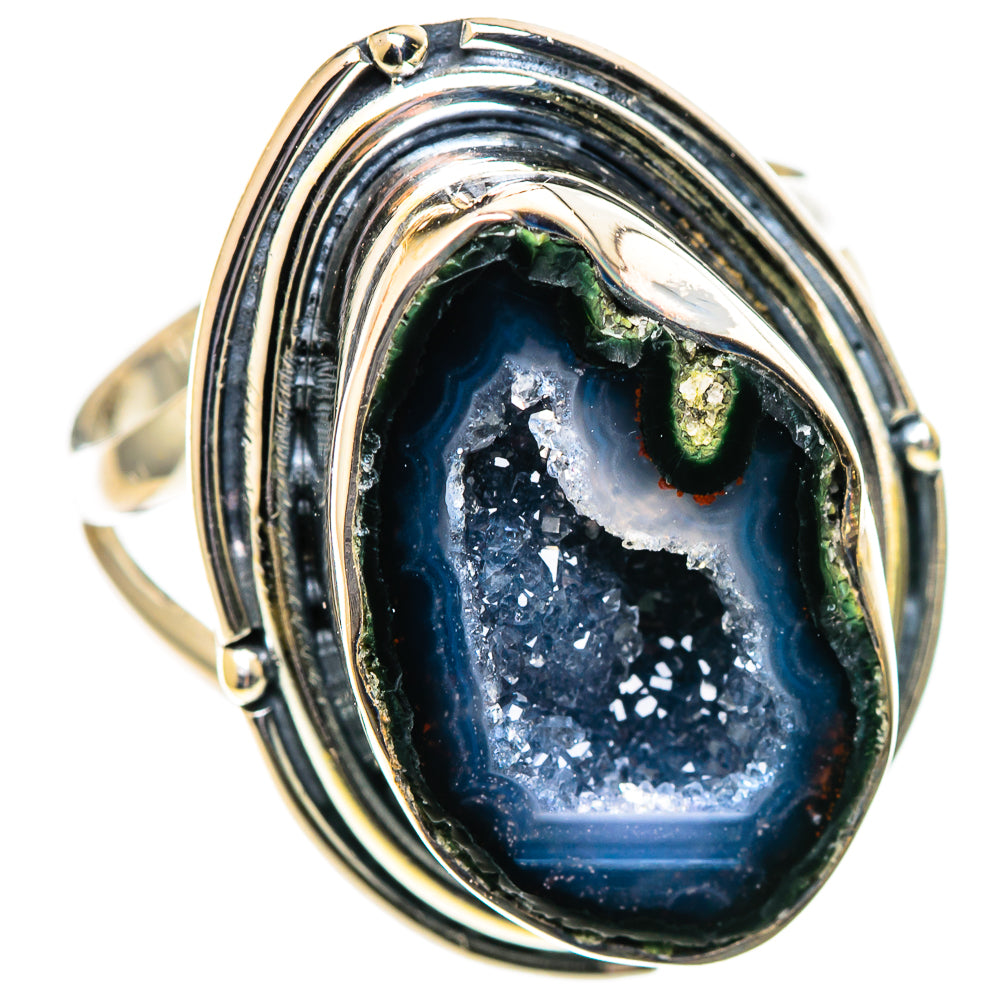 Coconut Geode Druzy Rings handcrafted by Anasilvercos - RING108056 - Photo 2
