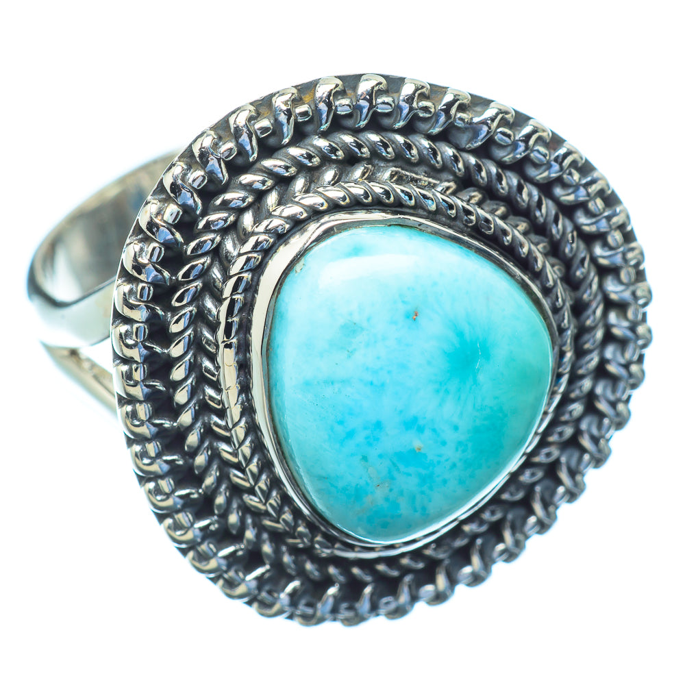 Larimar Rings handcrafted by Anasilvercos - RING10811