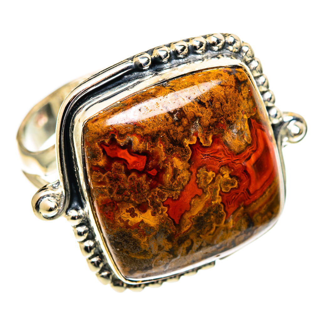 Moroccan Agate Rings handcrafted by Anasilvercos - RING108122 - Photo 2
