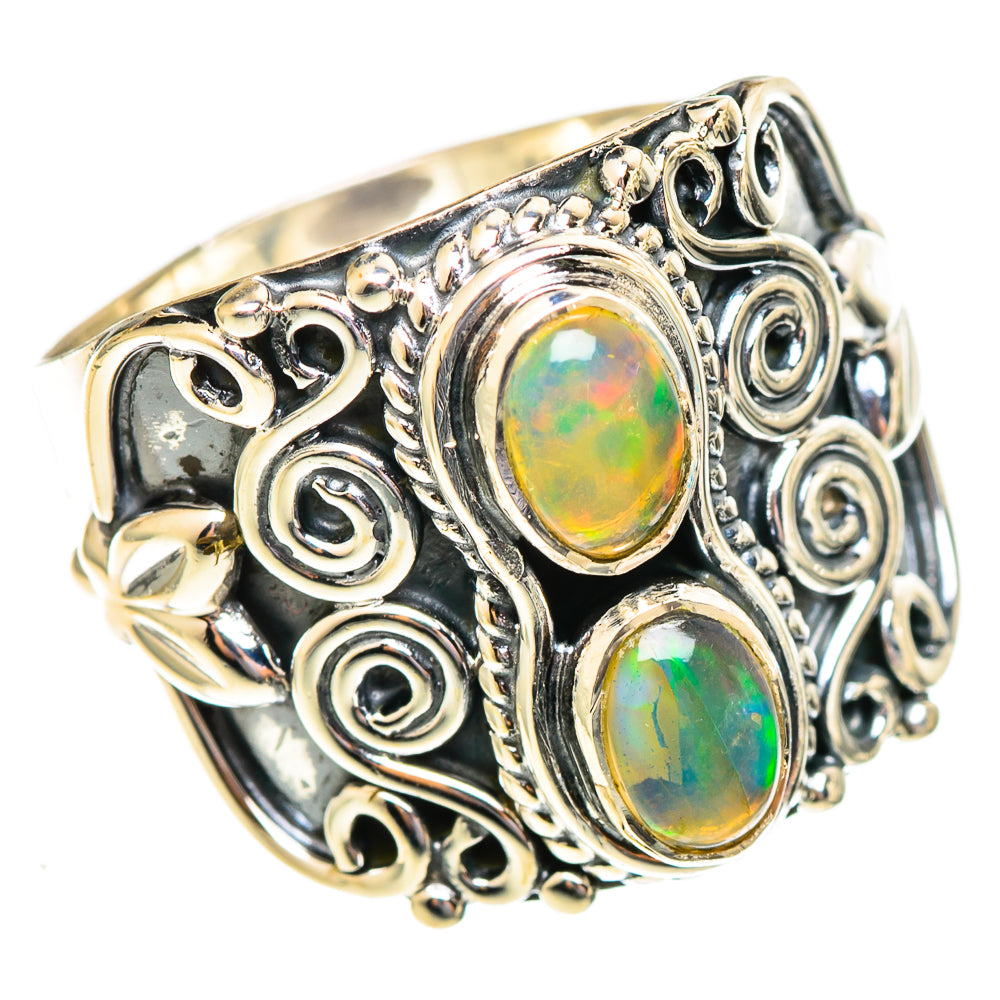 Ethiopian Opal Rings handcrafted by Anasilvercos - RING108140 - Photo 2