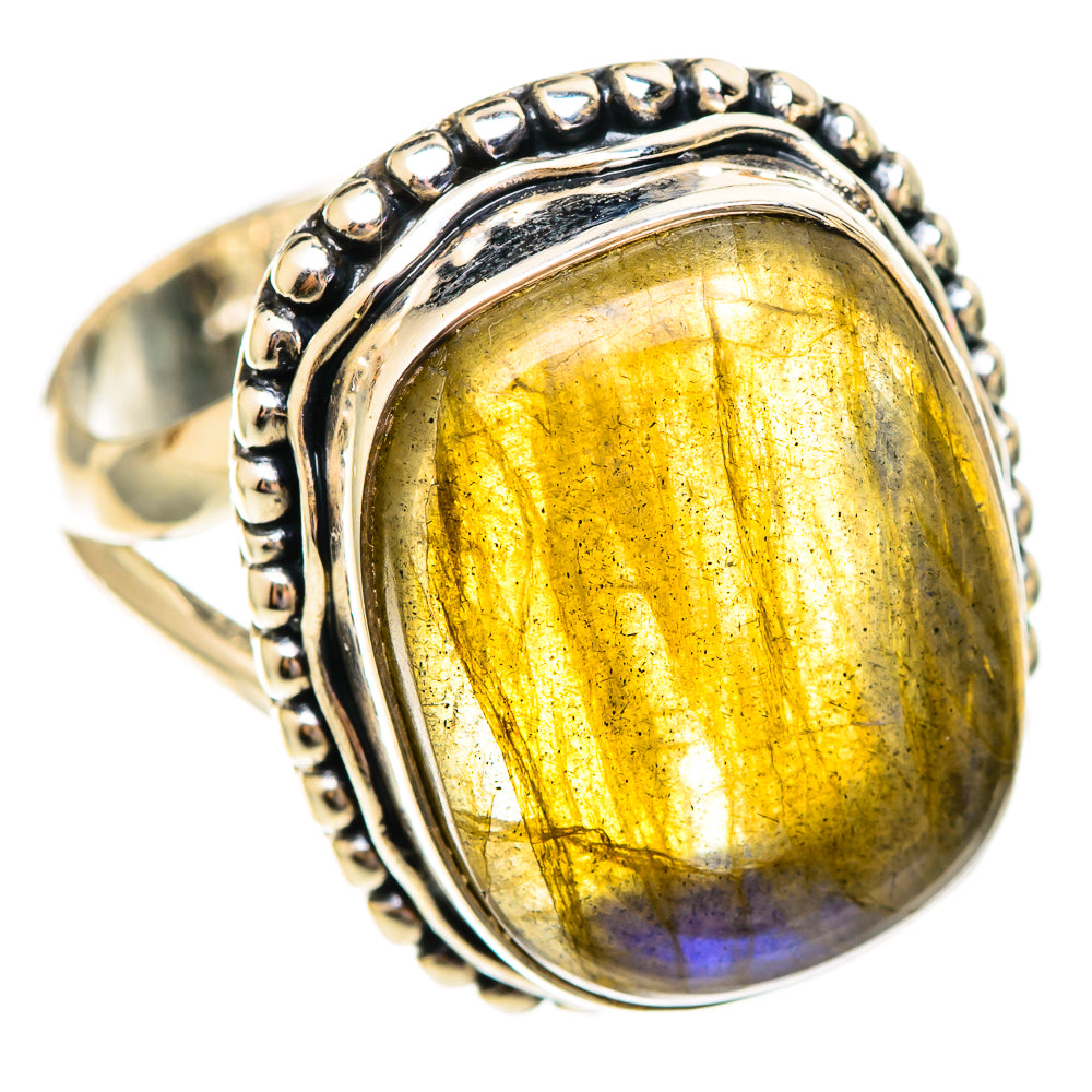 Labradorite Rings handcrafted by Anasilvercos - RING108147 - Photo 2