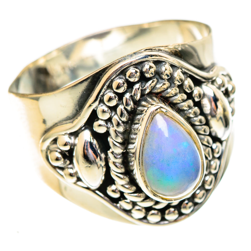 Ethiopian Opal Rings handcrafted by Anasilvercos - RING108178 - Photo 2