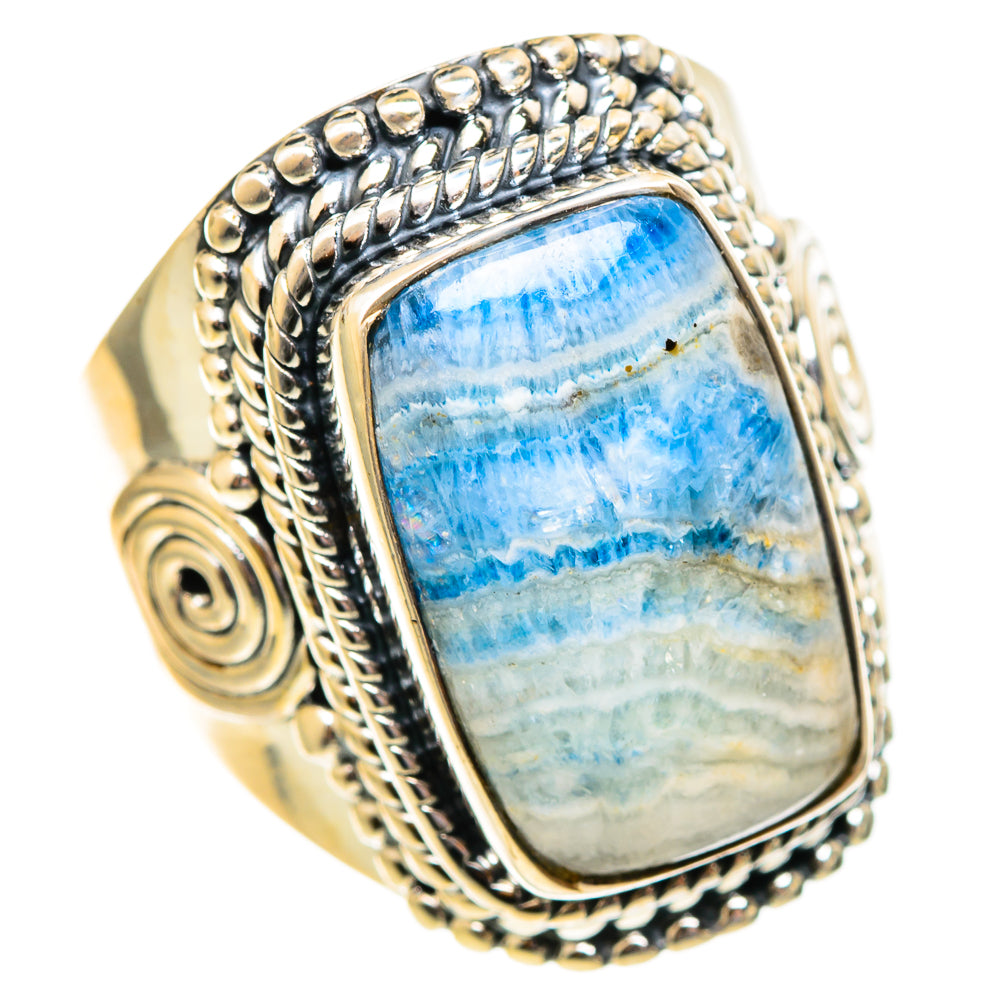 Blue Scheelite Rings handcrafted by Anasilvercos - RING108185 - Photo 2