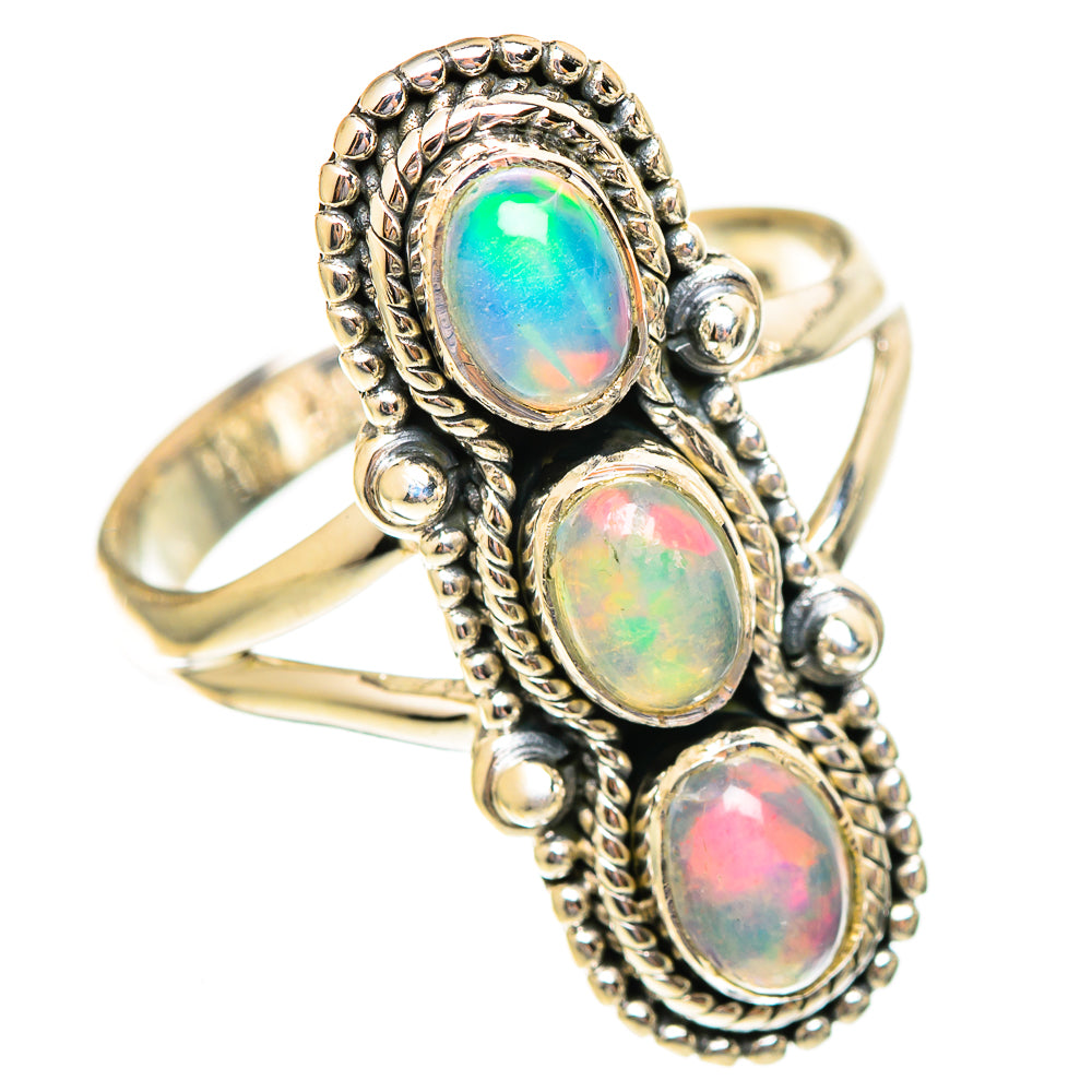 Ethiopian Opal Rings handcrafted by Anasilvercos - RING108210 - Photo 2