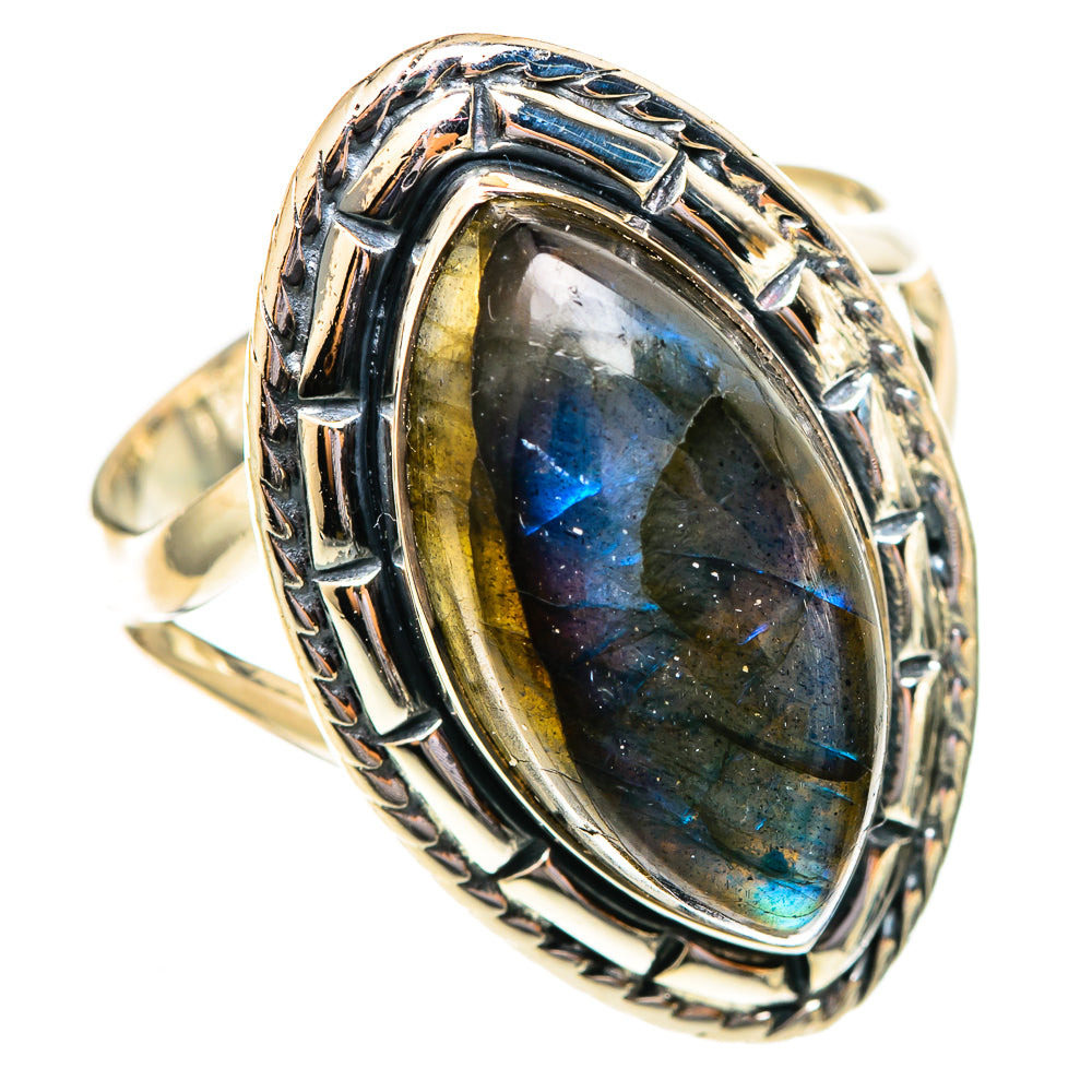 Labradorite Rings handcrafted by Anasilvercos - RING108211 - Photo 2