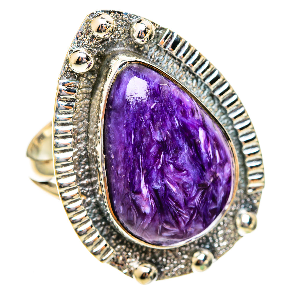 Charoite Rings handcrafted by Anasilvercos - RING108236 - Photo 2