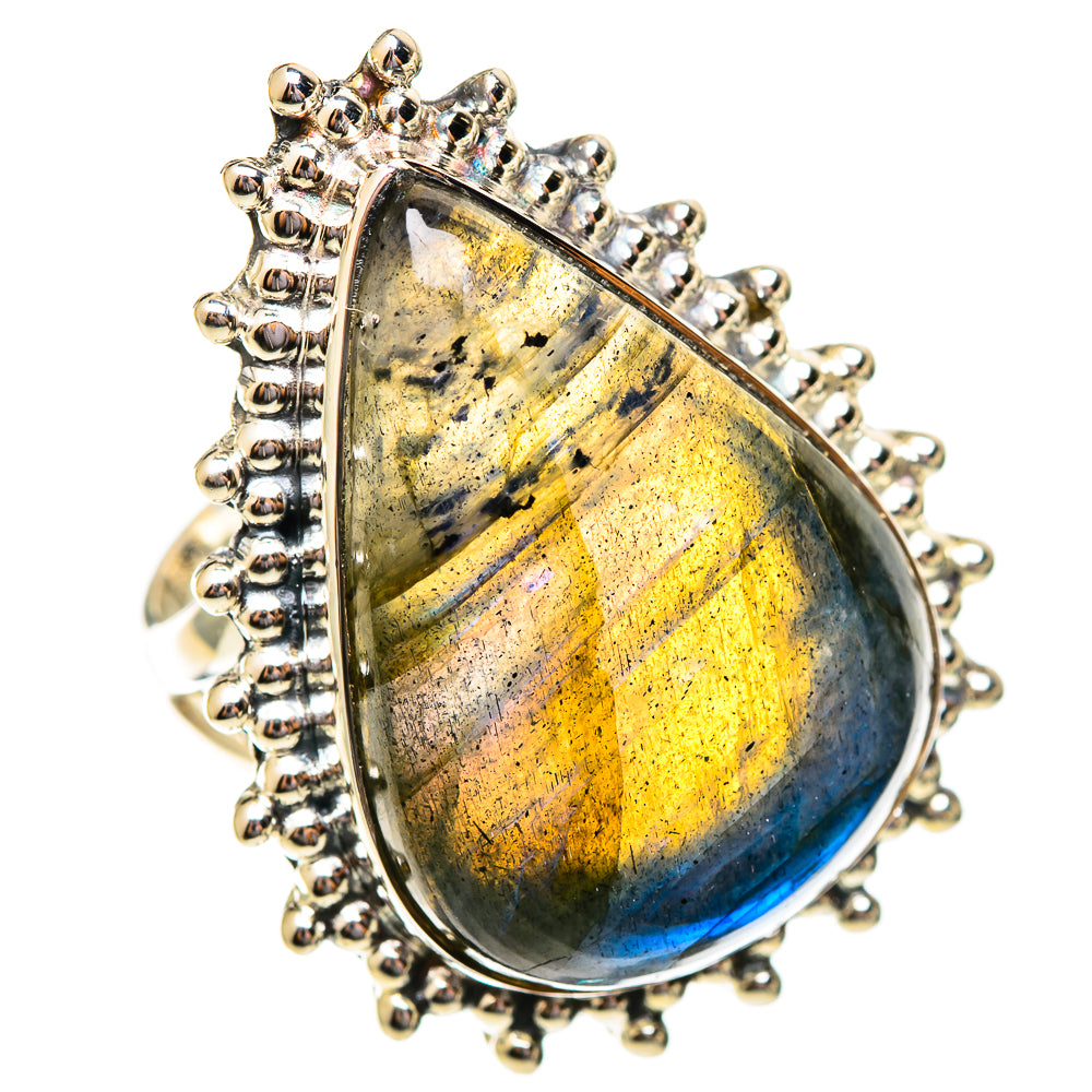 Labradorite Rings handcrafted by Anasilvercos - RING108253 - Photo 2