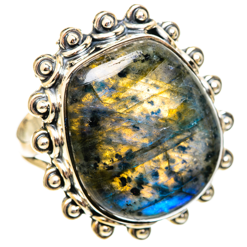 Labradorite Rings handcrafted by Anasilvercos - RING108255 - Photo 2