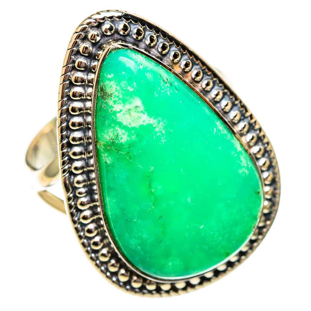Chrysoprase Rings handcrafted by Anasilvercos - RING108259 - Photo 2