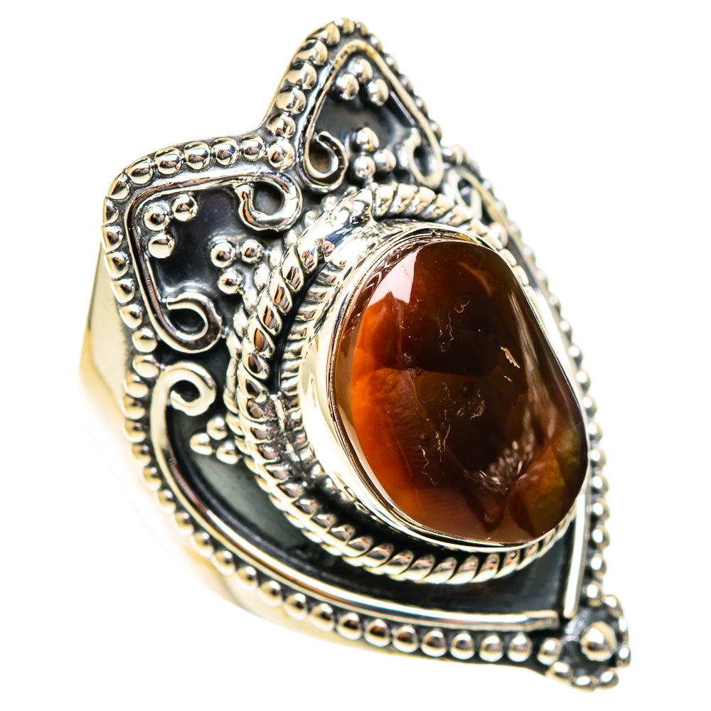 Mexican Fire Agate Rings handcrafted by Anasilvercos - RING108263 - Photo 2