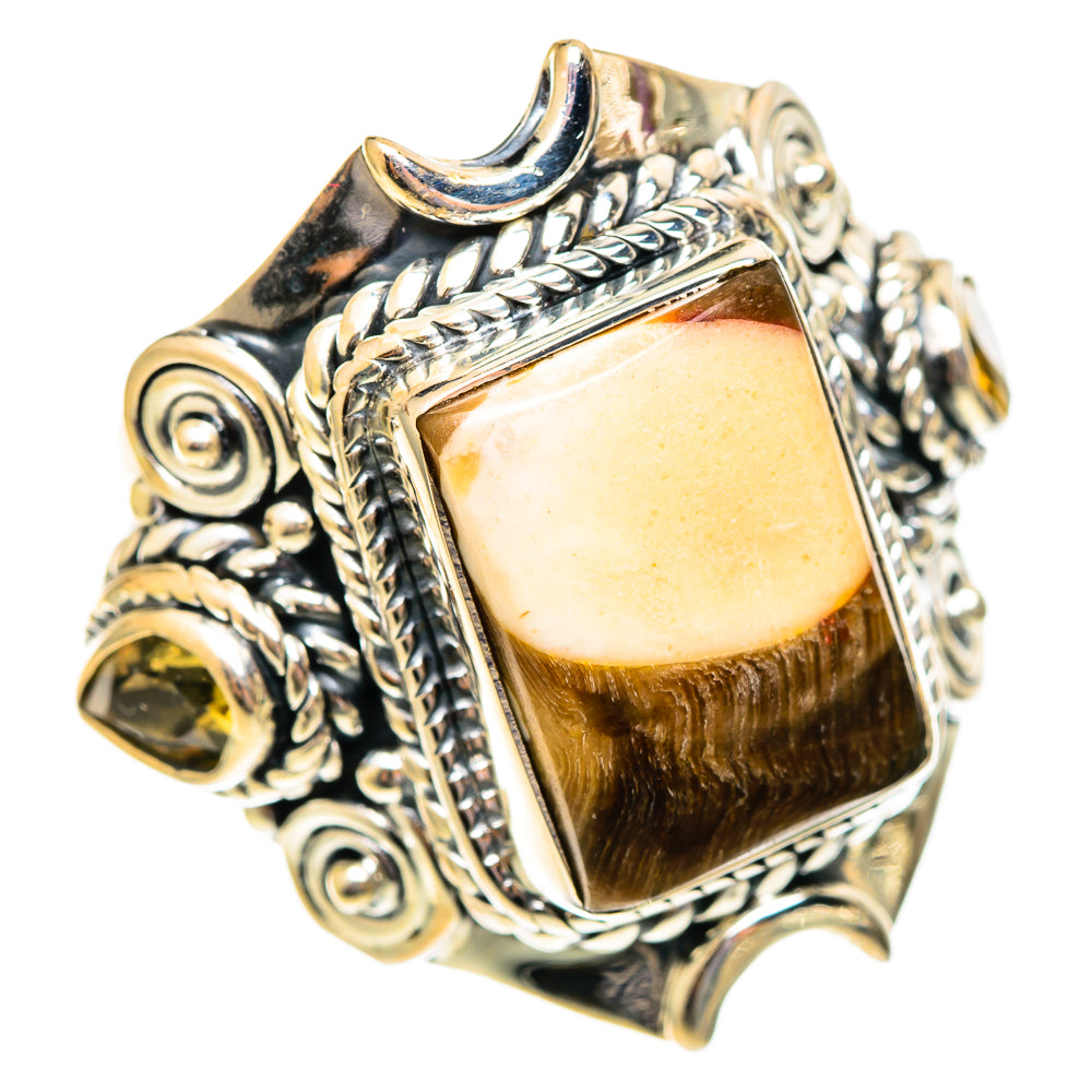 Peanut Wood Jasper Rings handcrafted by Anasilvercos - RING108265 - Photo 2