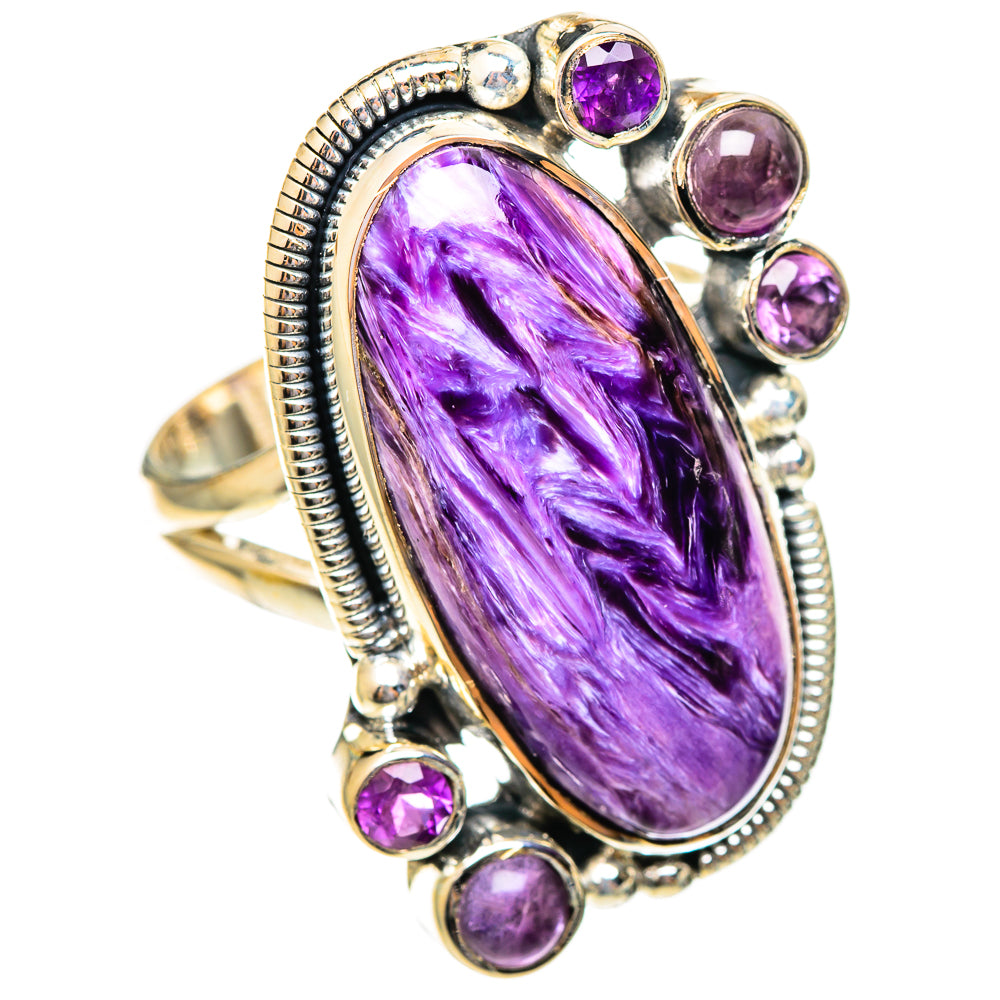 Charoite Rings handcrafted by Anasilvercos - RING108305 - Photo 2