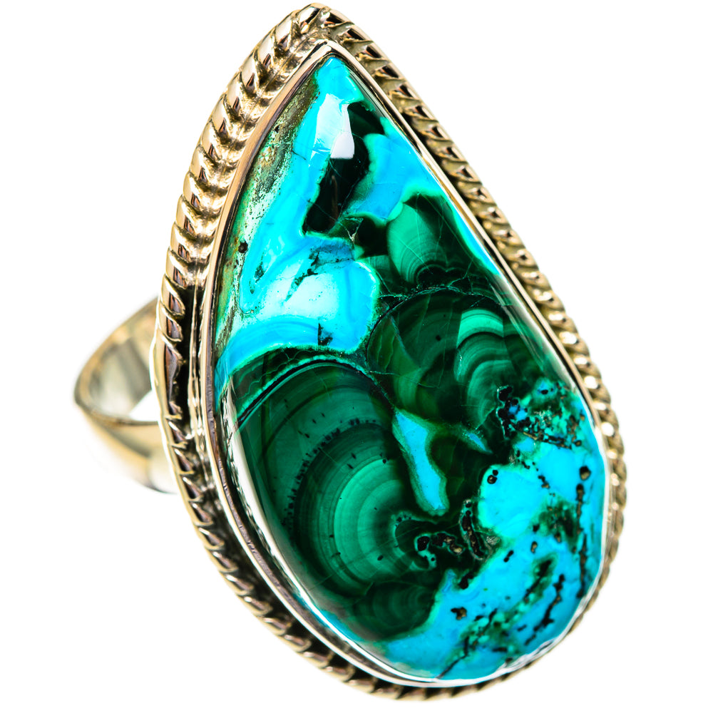 Malachite In Chrysocolla Rings handcrafted by Anasilvercos - RING108316 - Photo 2