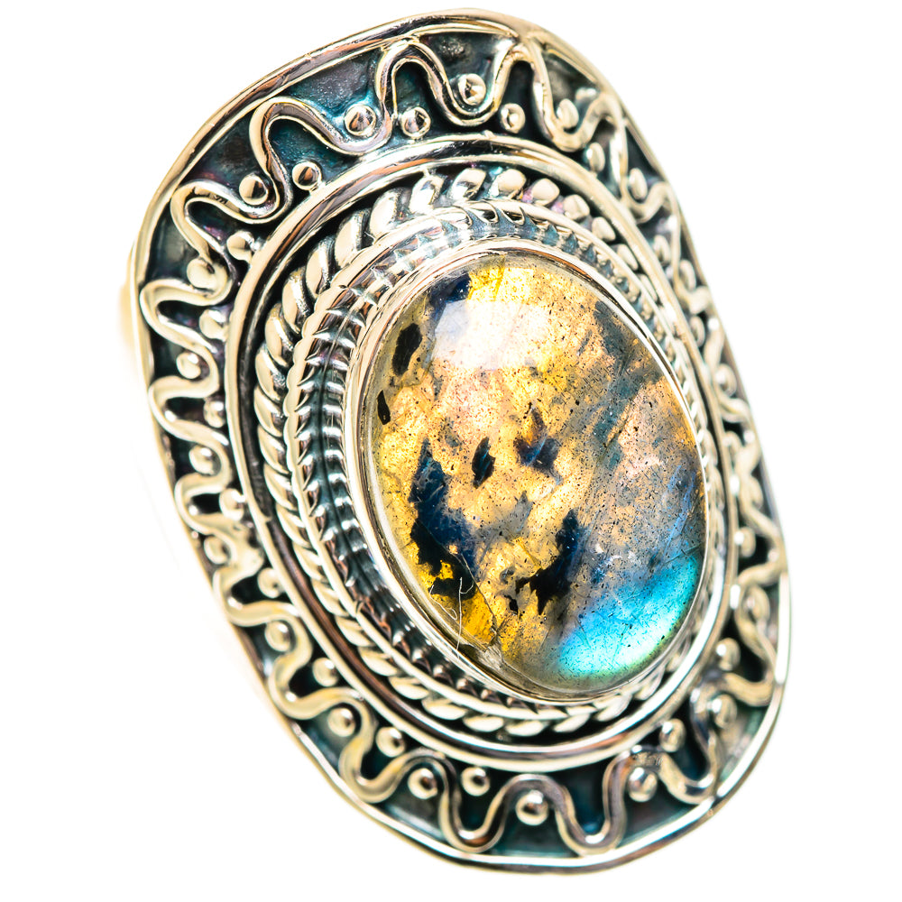 Labradorite Rings handcrafted by Anasilvercos - RING108320 - Photo 2