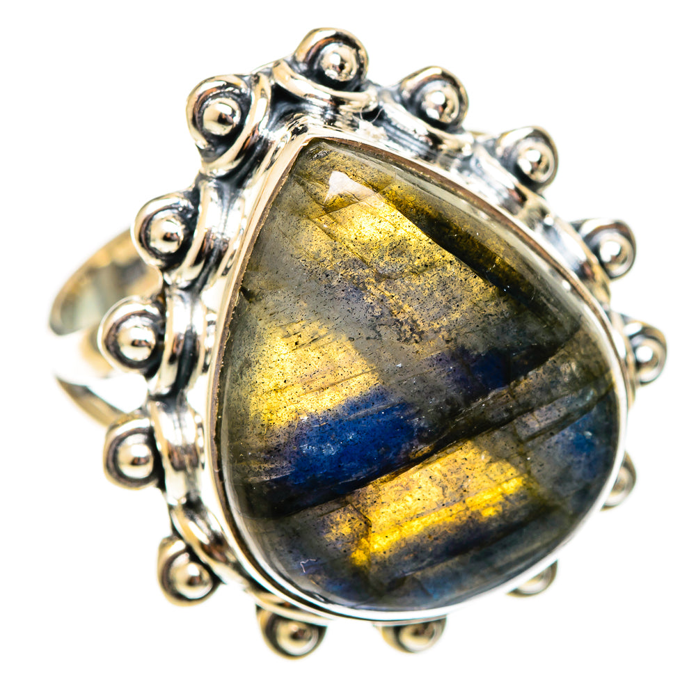 Labradorite Rings handcrafted by Anasilvercos - RING108322 - Photo 2
