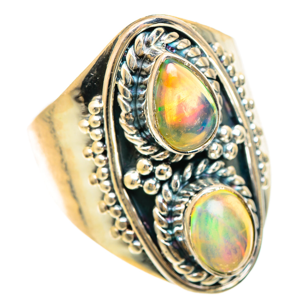 Ethiopian Opal Rings handcrafted by Anasilvercos - RING108367 - Photo 2
