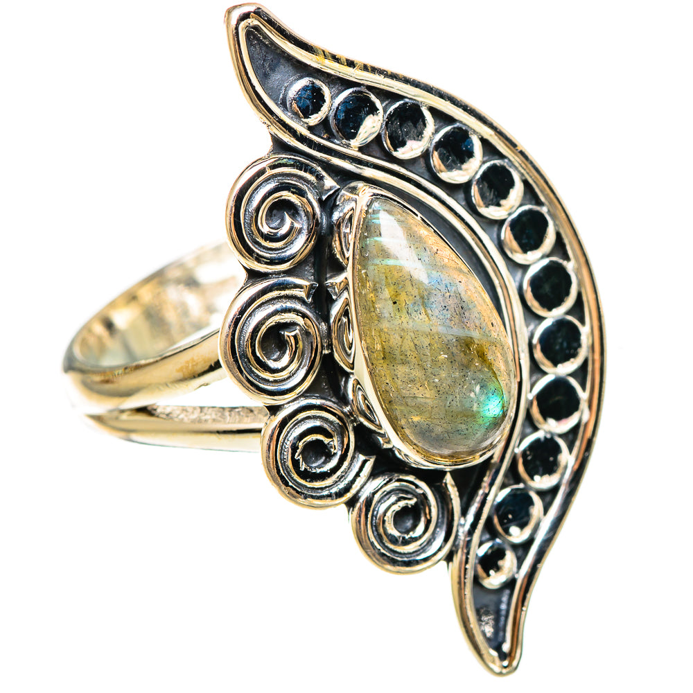 Labradorite Rings handcrafted by Anasilvercos - RING108375 - Photo 2