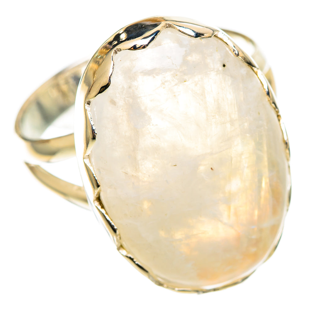 Rainbow Moonstone Rings handcrafted by Anasilvercos - RING108402 - Photo 2