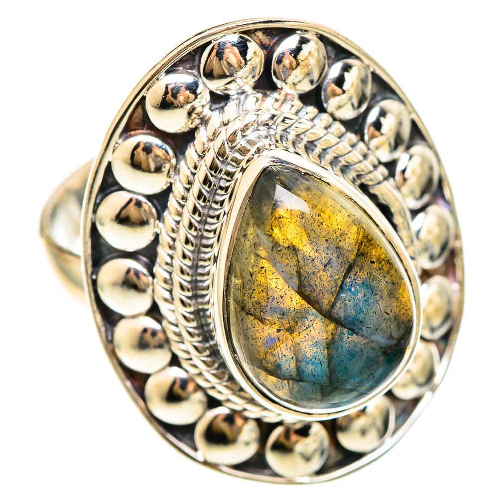 Labradorite Rings handcrafted by Anasilvercos - RING108414 - Photo 2
