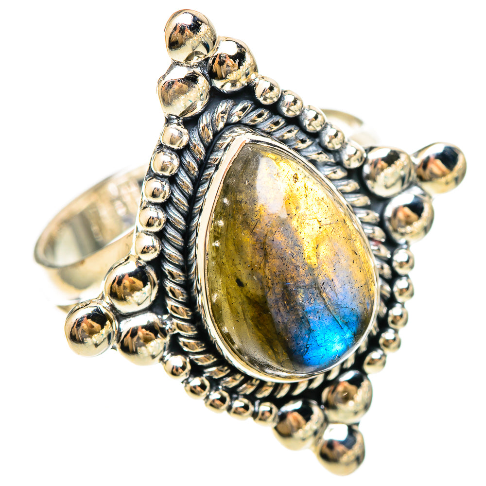 Labradorite Rings handcrafted by Anasilvercos - RING108452 - Photo 2