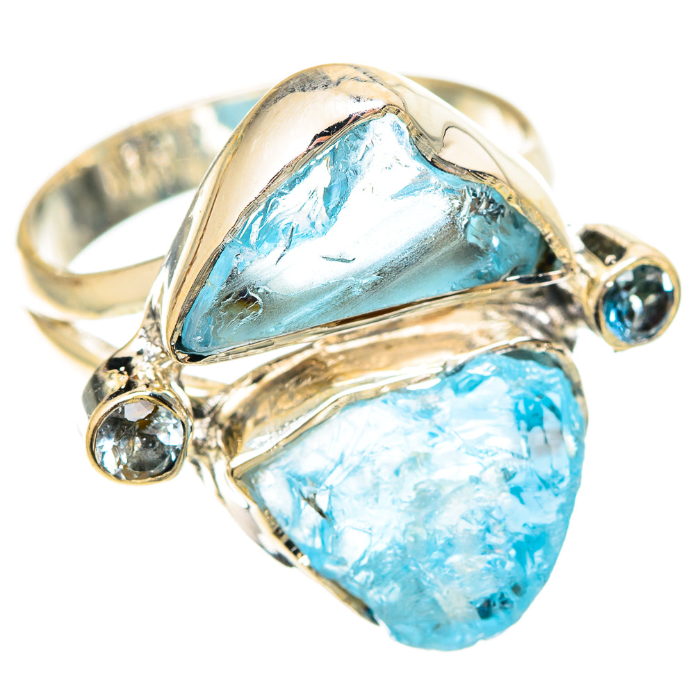 Aquamarine Rings handcrafted by Anasilvercos - RING108456 - Photo 2