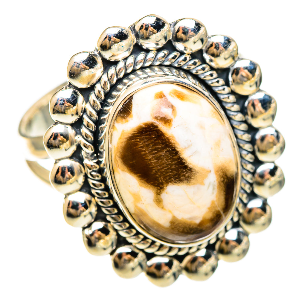 Peanut Wood Jasper Rings handcrafted by Anasilvercos - RING108466 - Photo 2