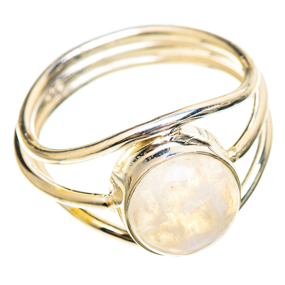 Rainbow Moonstone Rings handcrafted by Anasilvercos - RING108478 - Photo 2