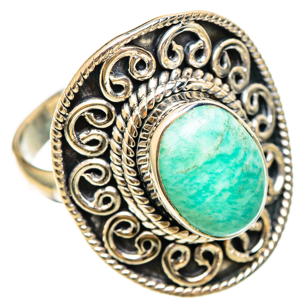 Amazonite Rings handcrafted by Anasilvercos - RING108490 - Photo 2