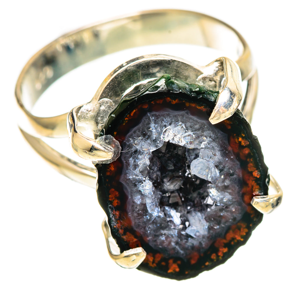 Coconut Geode Druzy Rings handcrafted by Anasilvercos - RING108498 - Photo 2