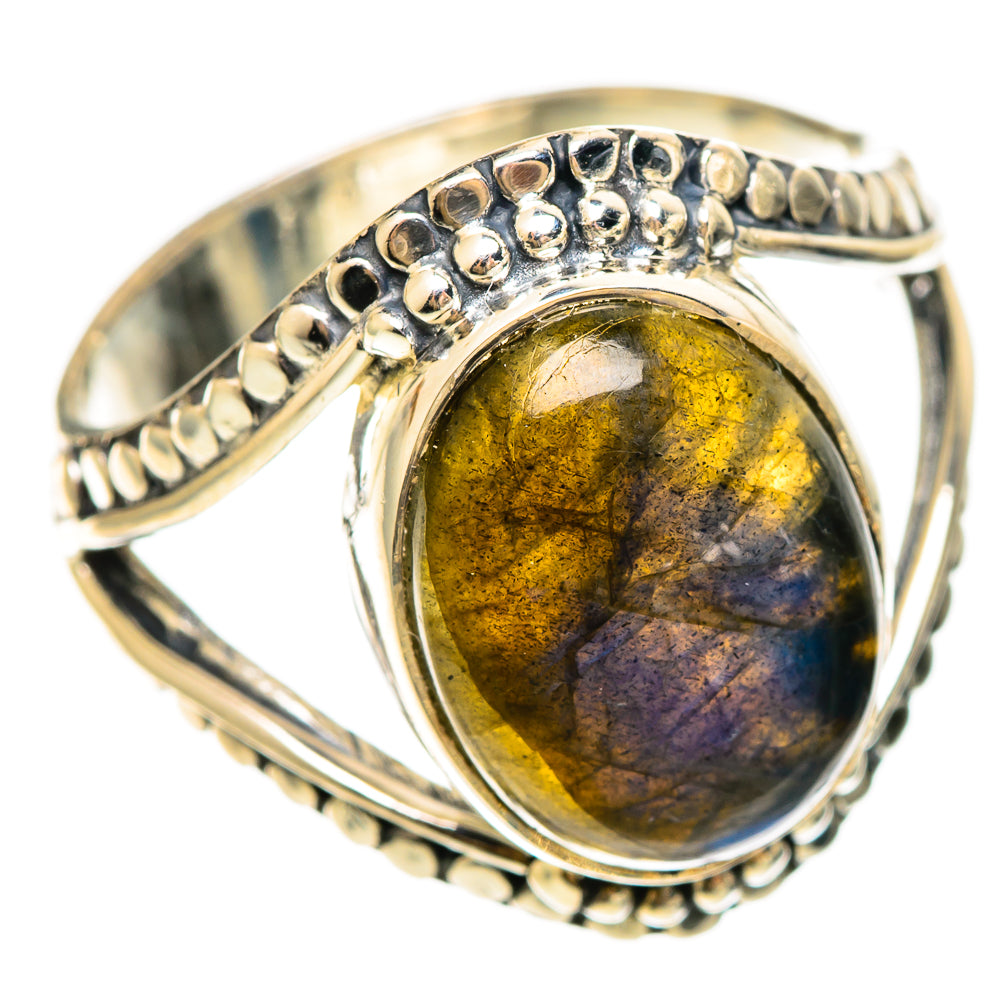 Labradorite Rings handcrafted by Anasilvercos - RING108523 - Photo 2