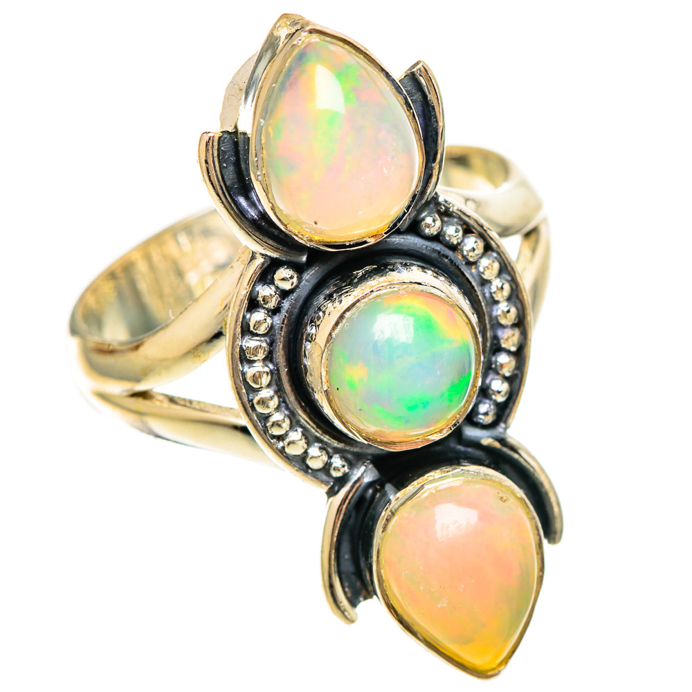 Ethiopian Opal Rings handcrafted by Anasilvercos - RING108549 - Photo 2