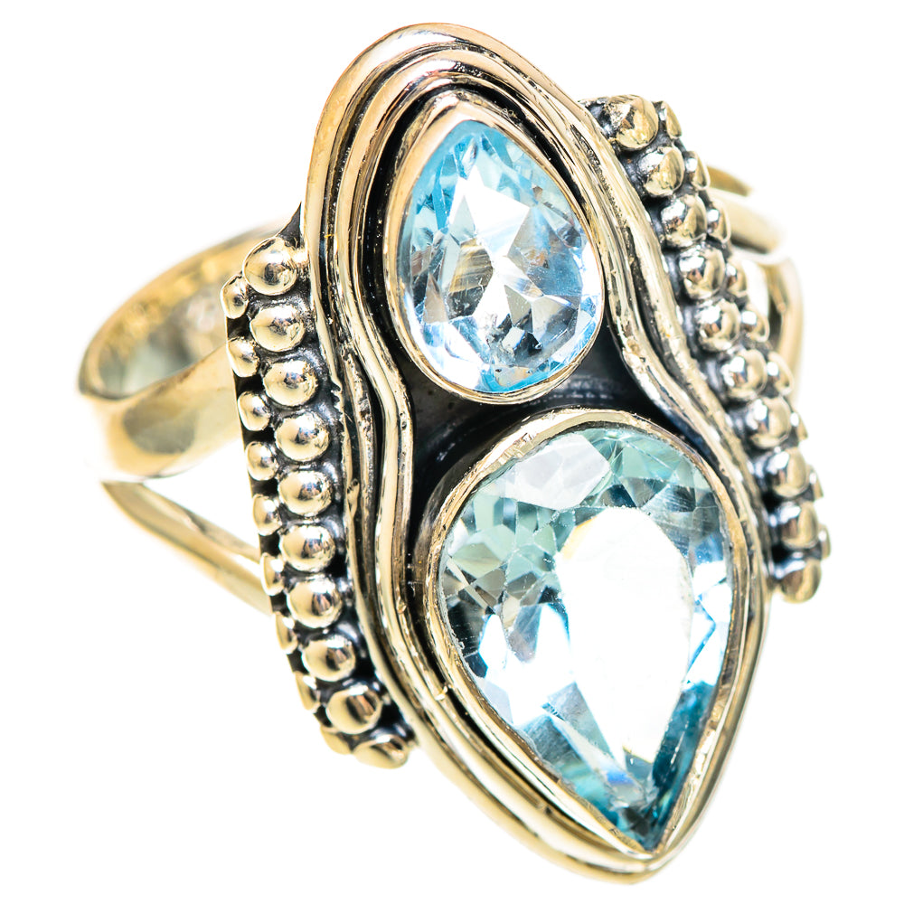 Blue Topaz Rings handcrafted by Anasilvercos - RING108557 - Photo 2