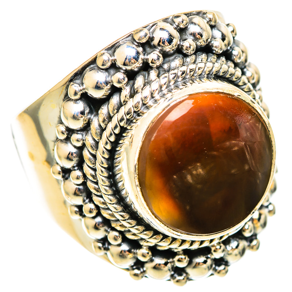 Mexican Fire Agate Rings handcrafted by Anasilvercos - RING108568 - Photo 2