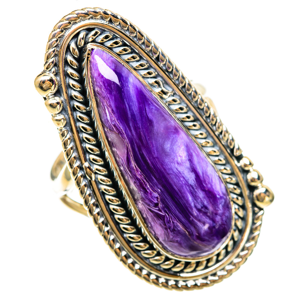 Charoite Rings handcrafted by Anasilvercos - RING108609 - Photo 2