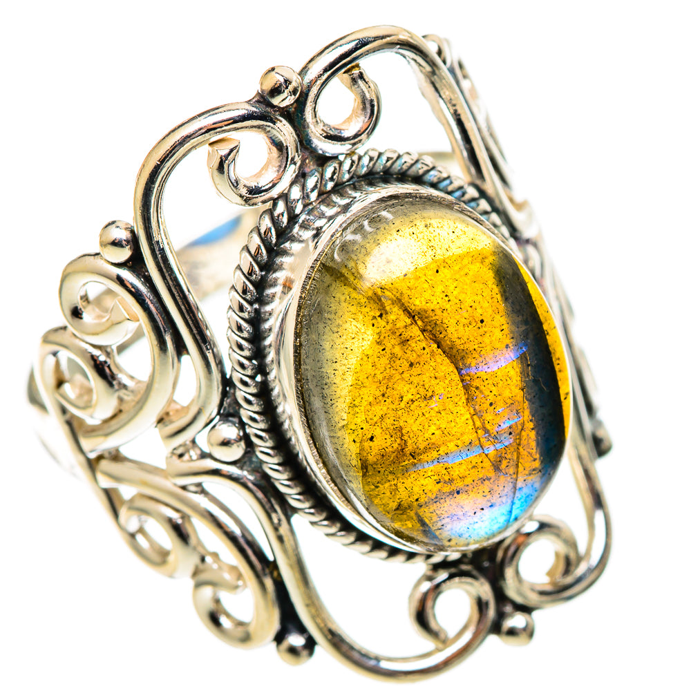 Labradorite Rings handcrafted by Anasilvercos - RING108628 - Photo 2