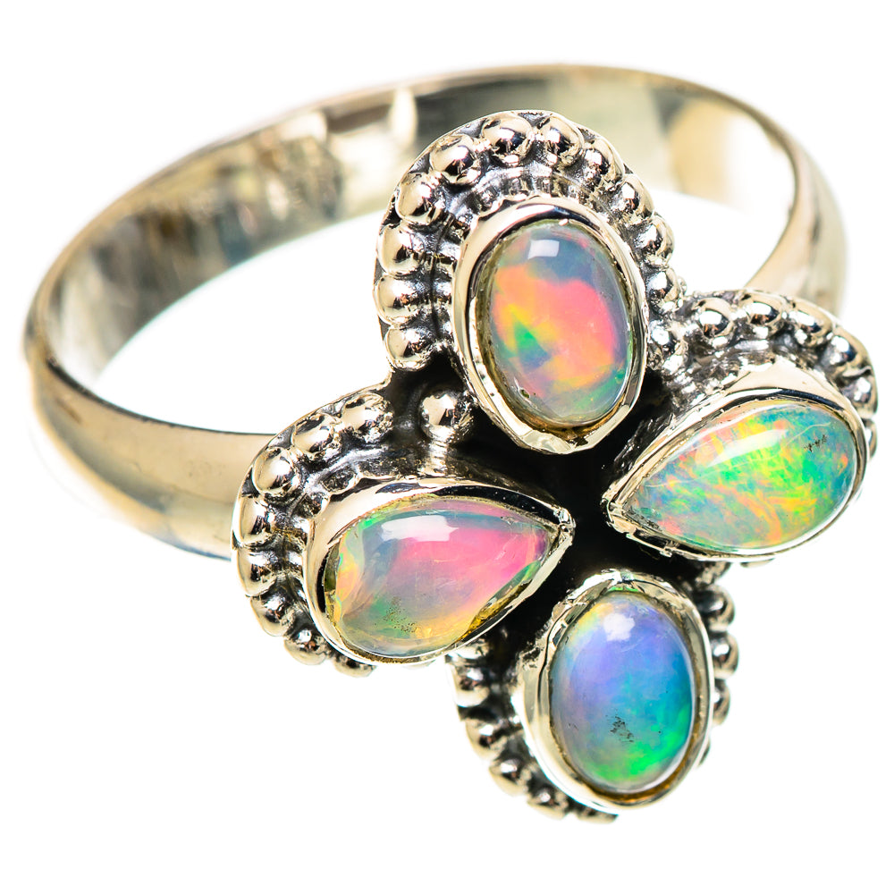 Ethiopian Opal Rings handcrafted by Anasilvercos - RING108660 - Photo 2