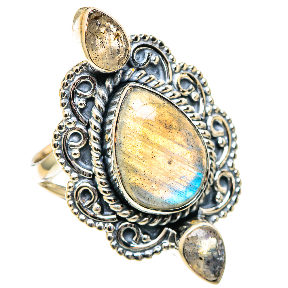 Labradorite Rings handcrafted by Anasilvercos - RING108663 - Photo 2