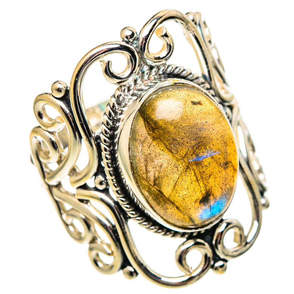 Labradorite Rings handcrafted by Anasilvercos - RING108665 - Photo 2