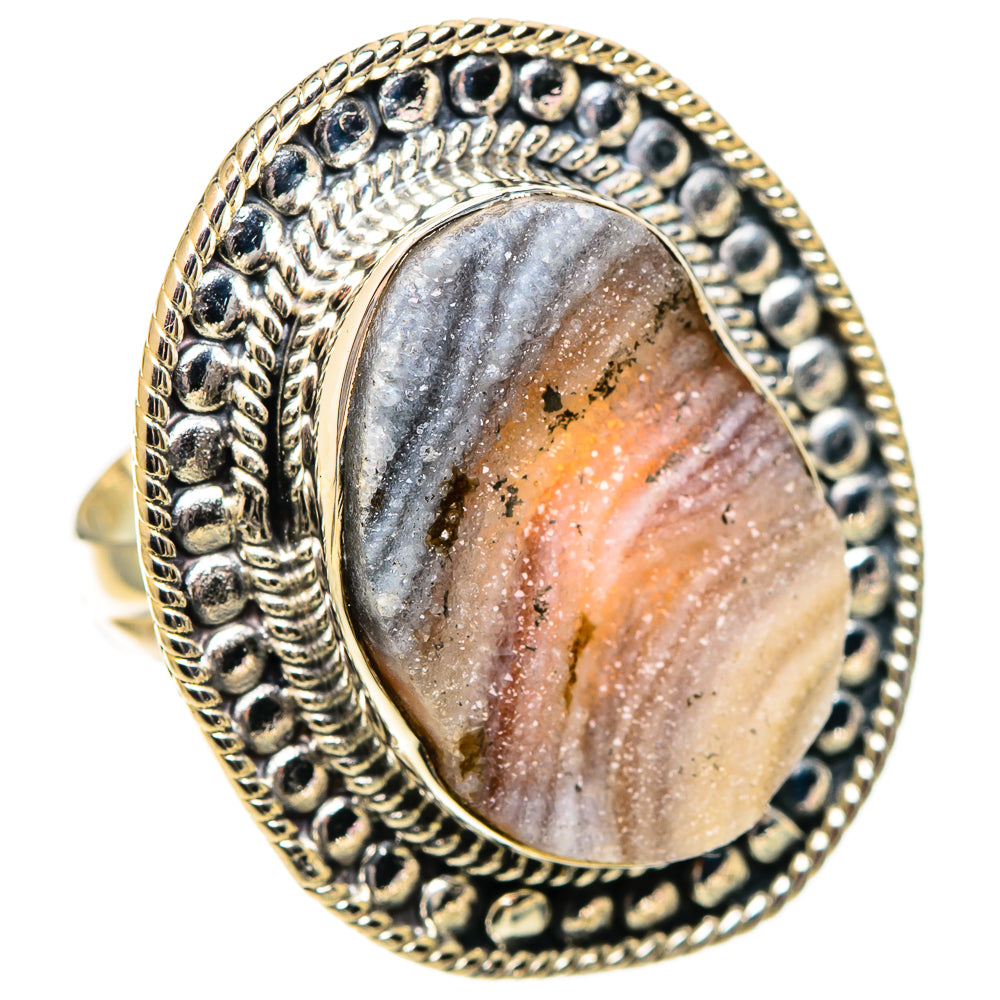 Desert Druzy Rings handcrafted by Anasilvercos - RING108698 - Photo 2