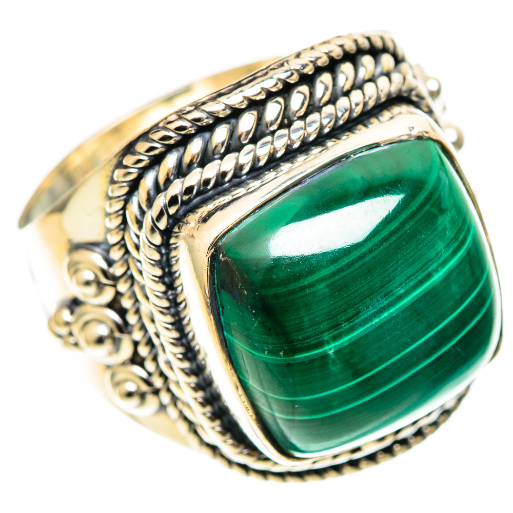 Malachite Rings handcrafted by Anasilvercos - RING108710 - Photo 2