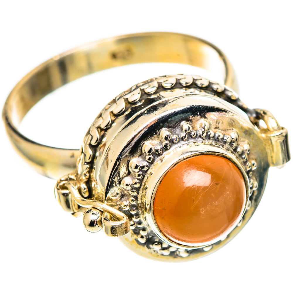 Peach Moonstone Rings handcrafted by Anasilvercos - RING108746 - Photo 2